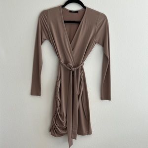 Nude bodycon dress